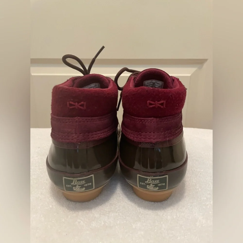 G.H. Bass Leather Wool Rubber Waterproof Duck Bootie - Women’s Size 7 - Picture 4 of 9